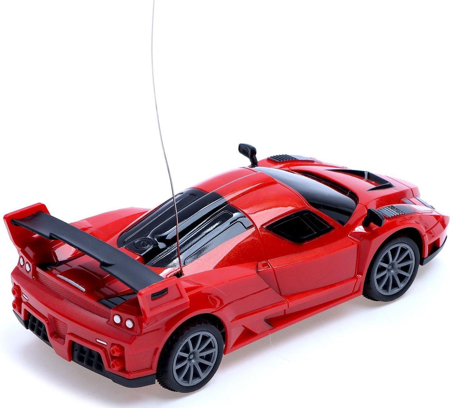 Машина радиоуправляемая «СпортКар», работает от батареек, цвет красный