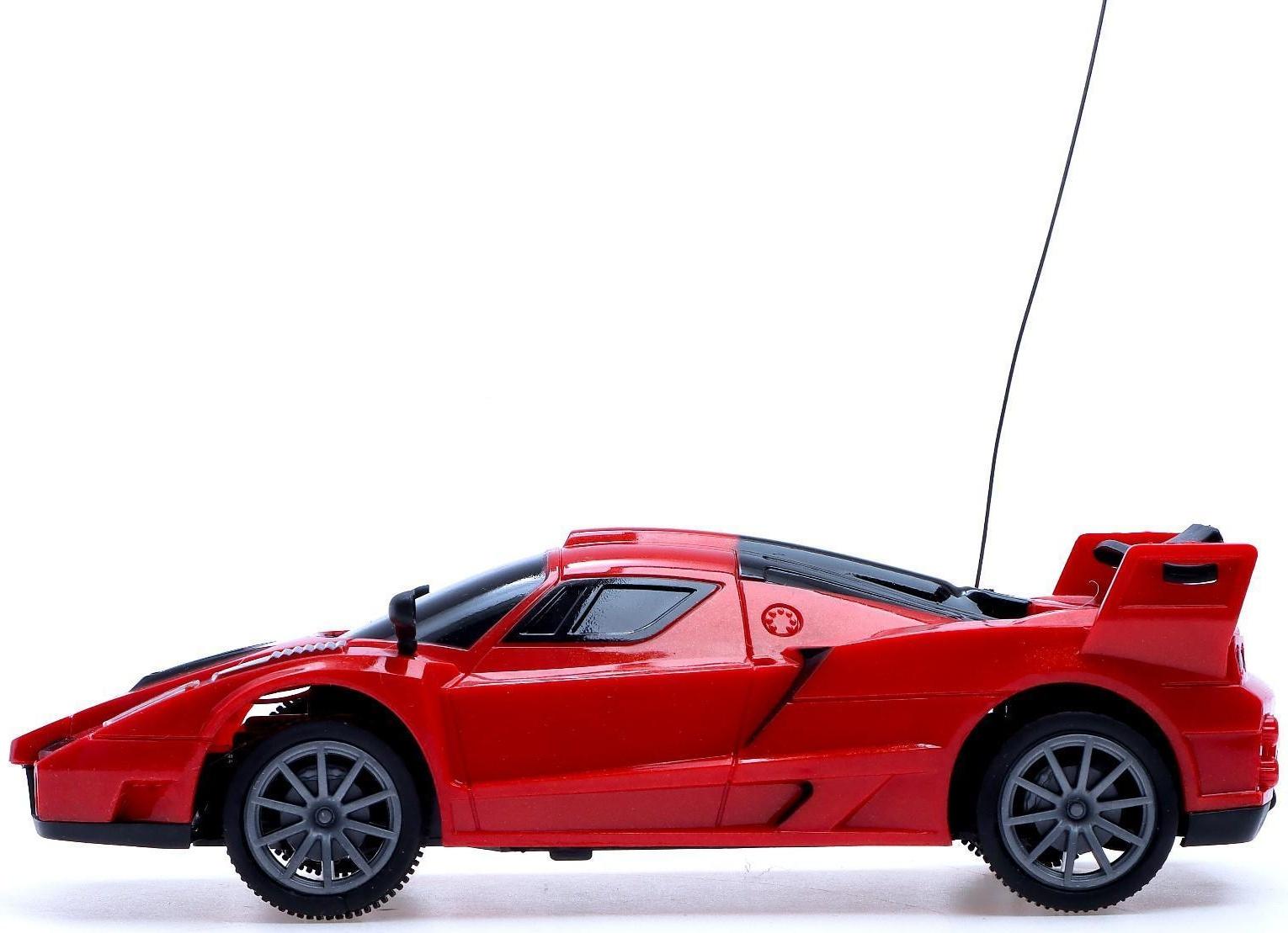 Машина радиоуправляемая «СпортКар», работает от батареек, цвет красный