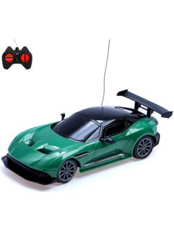 Машина радиоуправляемая «Спорт», работает от батареек, цвет зелёный