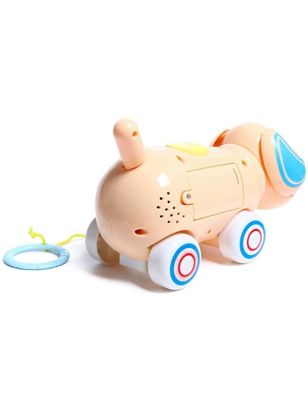 Каталка на верёвке «Пёсик», звуковые эффекты