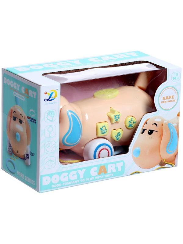 Каталка на верёвке «Пёсик», звуковые эффекты