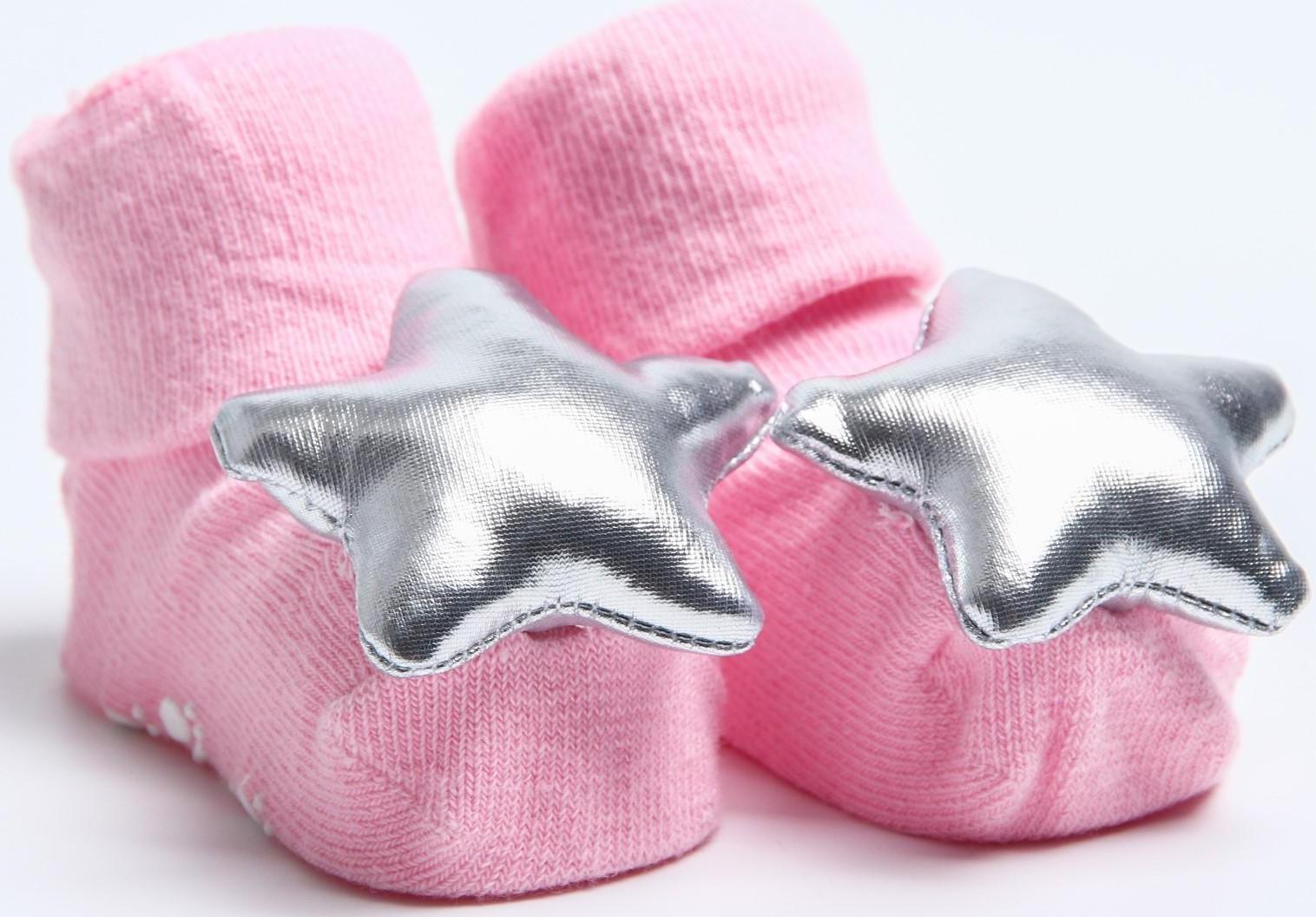 Носочки - погремушки на ножки «С Новым Годом, принцесса», набор 2шт., новогодняя подарочная упаковка