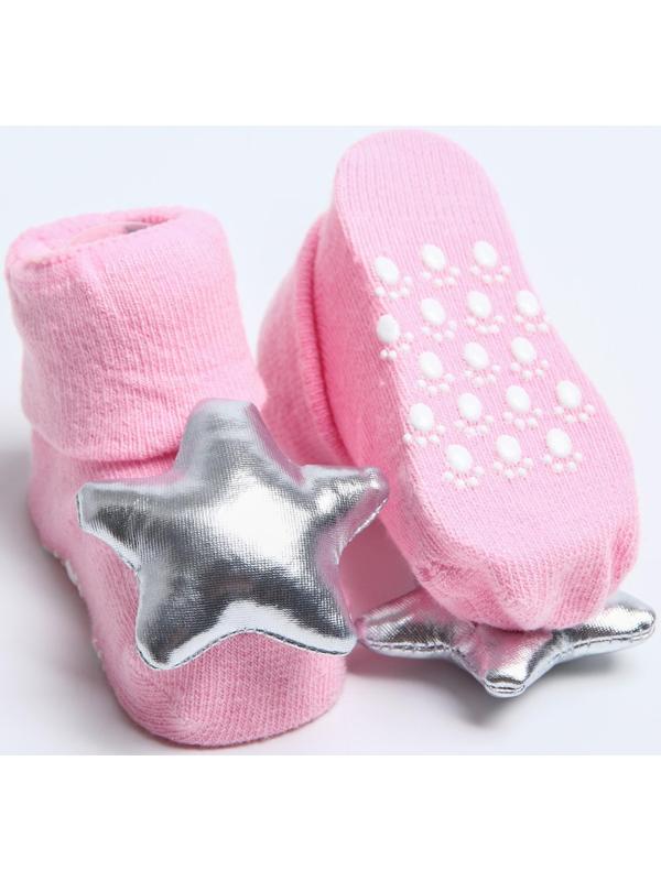 Носочки - погремушки на ножки «С Новым Годом, принцесса», набор 2шт., новогодняя подарочная упаковка