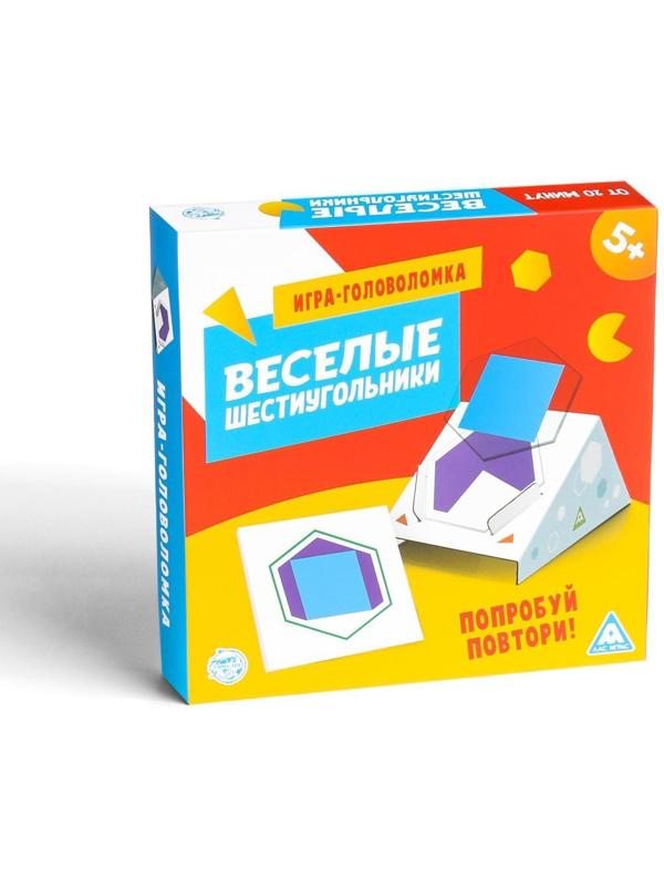 Настольная игра-головоломка «Весёлые шестиугольники», 5+