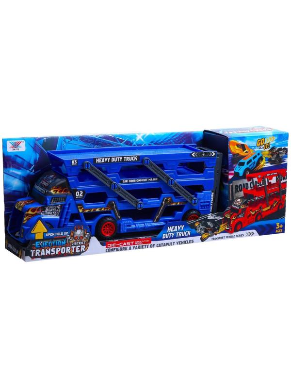 Грузовик «Пламя», с 6 металлическими машинами и запуском, МИКС