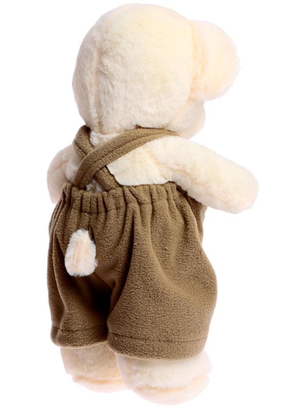 Мягкая игрушка «Медведь Аха во флисовом комбинезоне хаки», 33 см