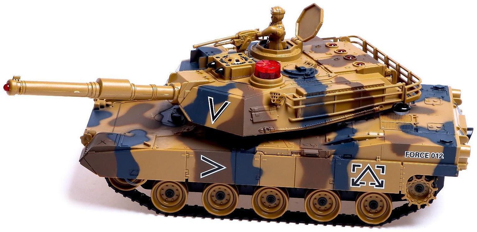 Танк радиоуправляемый «Армия», с эффектом дыма, работает от аккумулятора