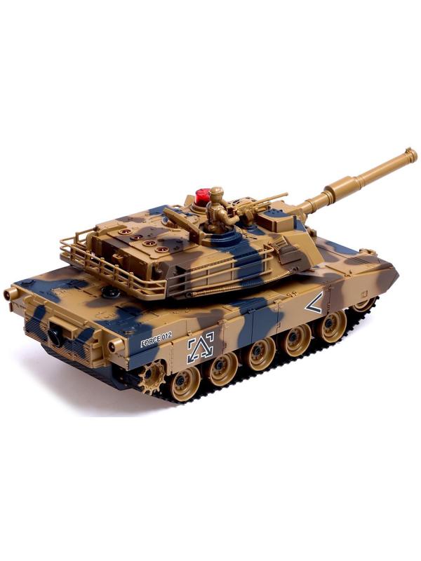 Танк радиоуправляемый «Армия», с эффектом дыма, работает от аккумулятора