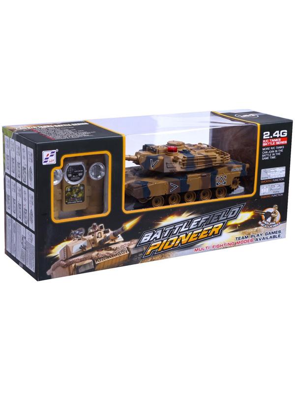 Танк радиоуправляемый «Армия», с эффектом дыма, работает от аккумулятора