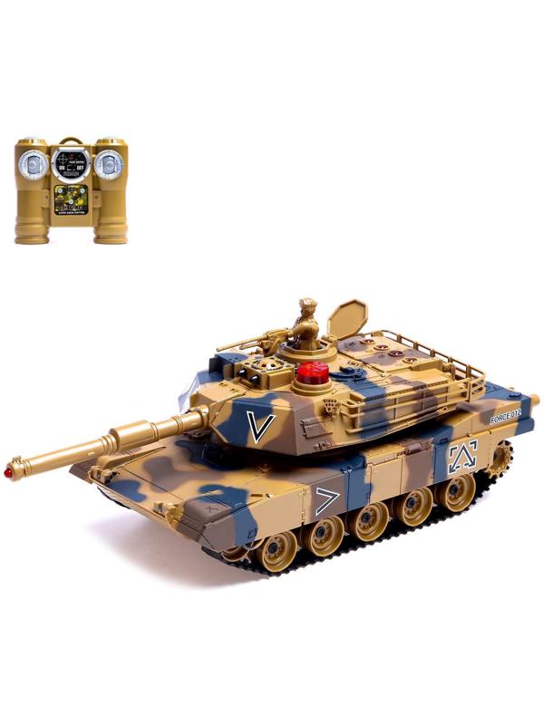 Танк радиоуправляемый «Армия», с эффектом дыма, работает от аккумулятора