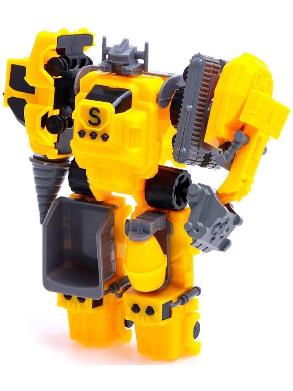 Набор роботов «Стройботы», 5 предметов, собираются в 1 робота