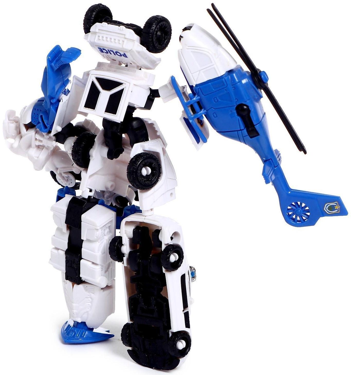 Набор роботов «Полицейский отряд», 5 трансформеров, собираются в 1 робота