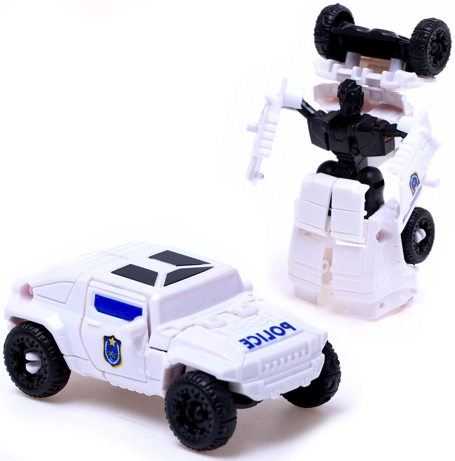 Набор роботов «Полицейский отряд», 5 трансформеров, собираются в 1 робота