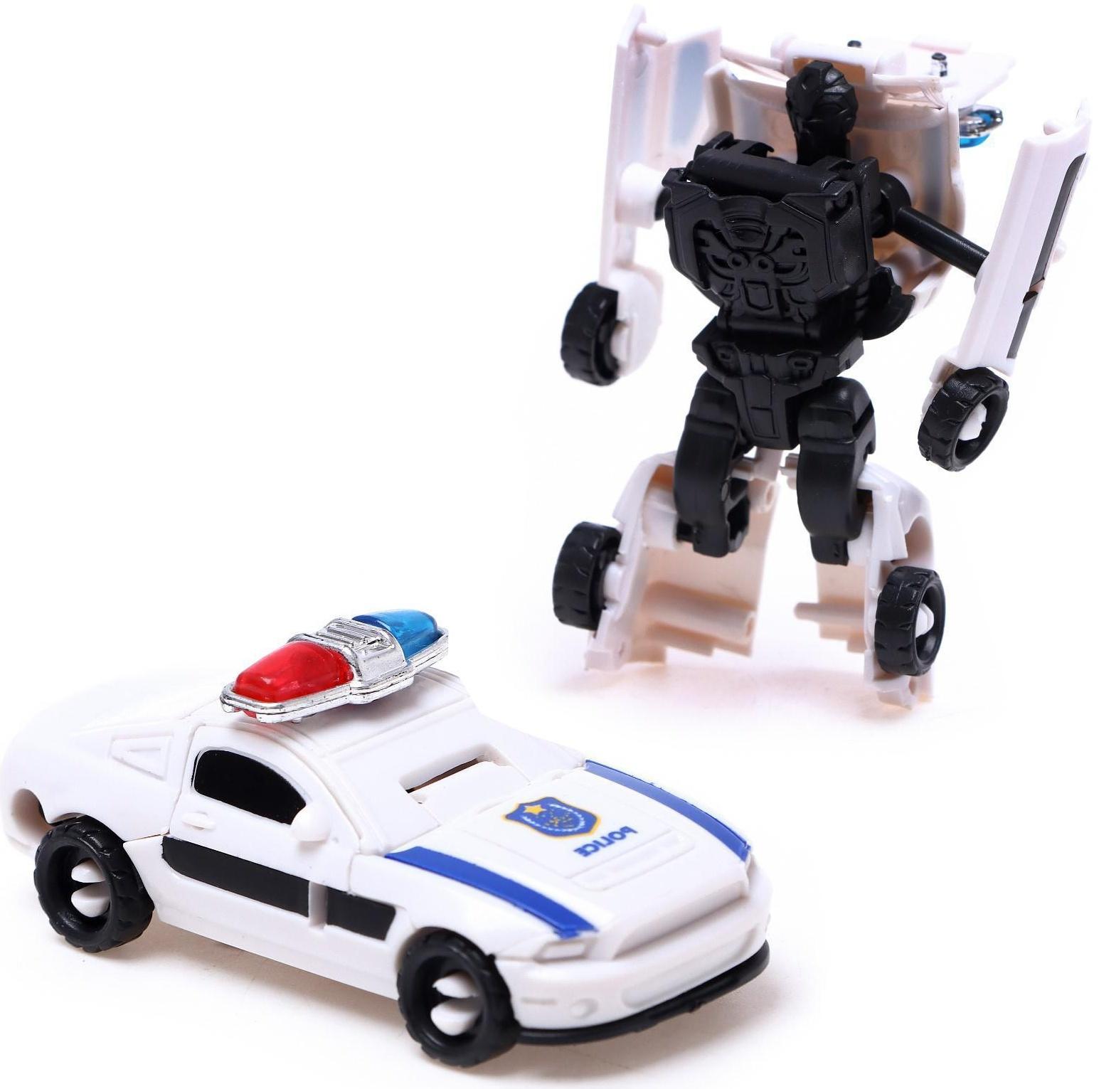 Набор роботов «Полицейский отряд», 5 трансформеров, собираются в 1 робота