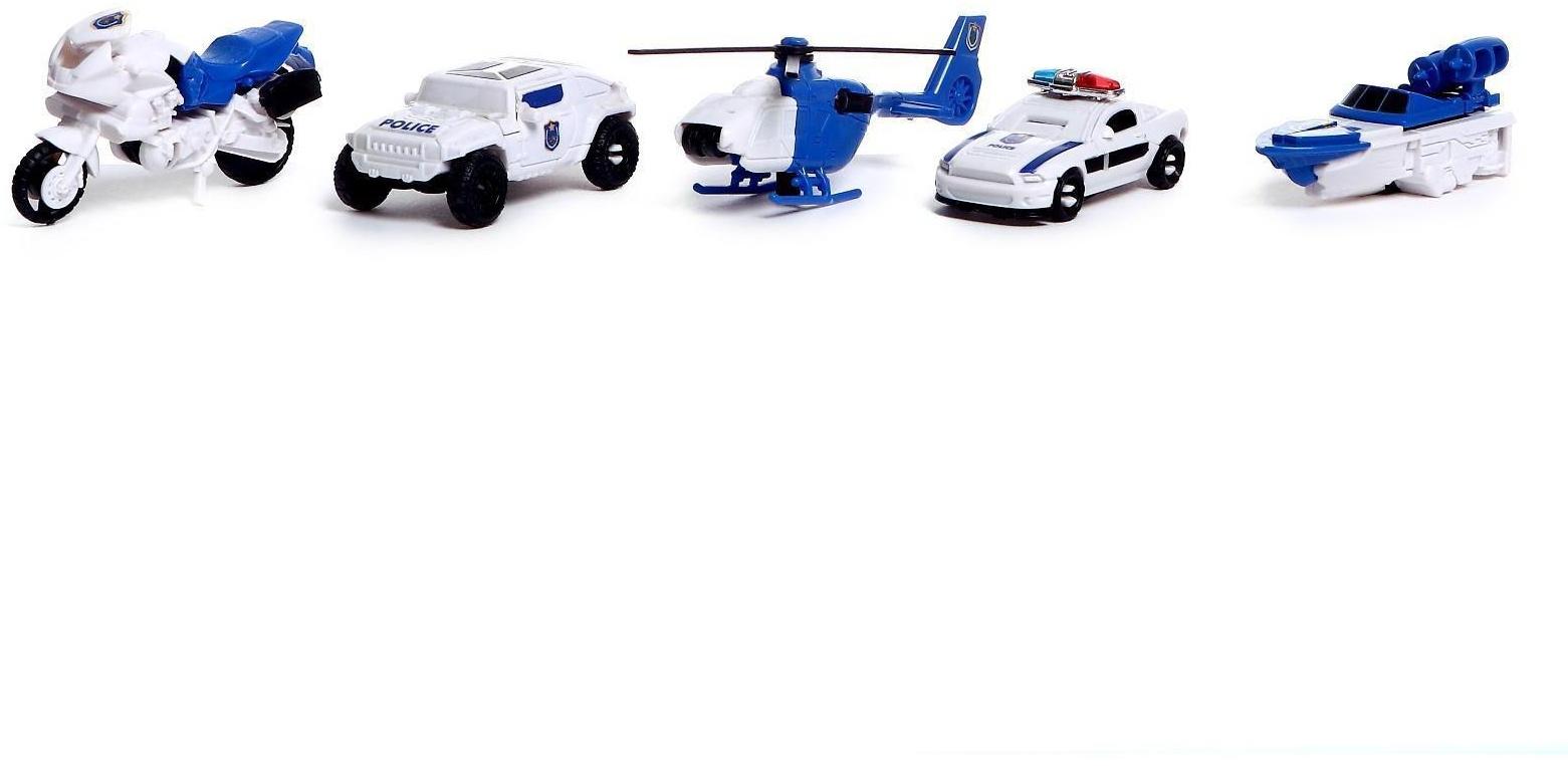 Набор роботов «Полицейский отряд», 5 трансформеров, собираются в 1 робота