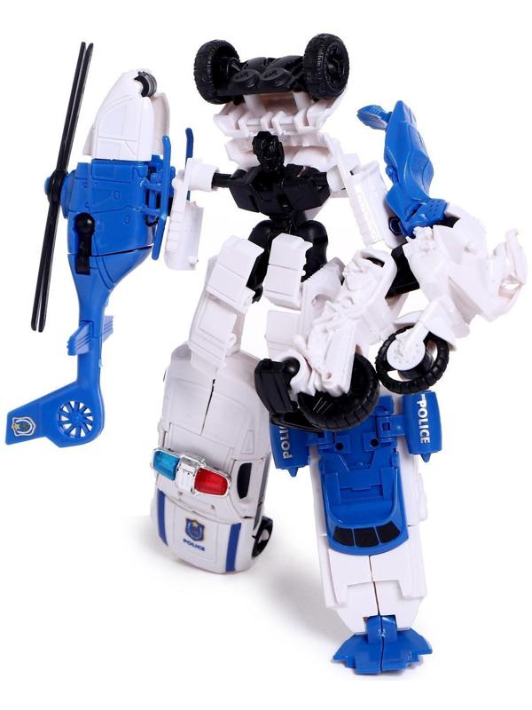 Набор роботов «Полицейский отряд», 5 трансформеров, собираются в 1 робота