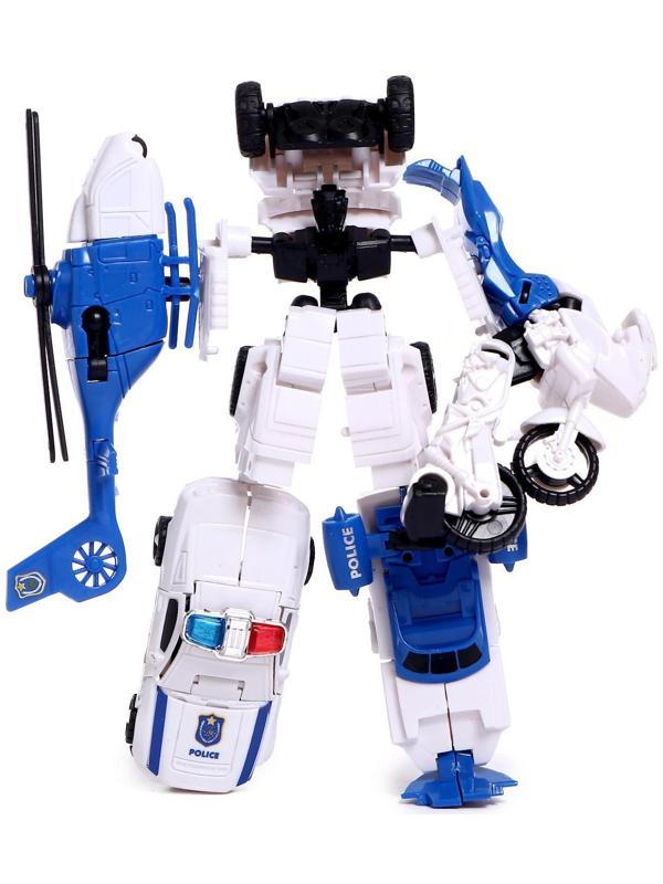 Набор роботов «Полицейский отряд», 5 трансформеров, собираются в 1 робота