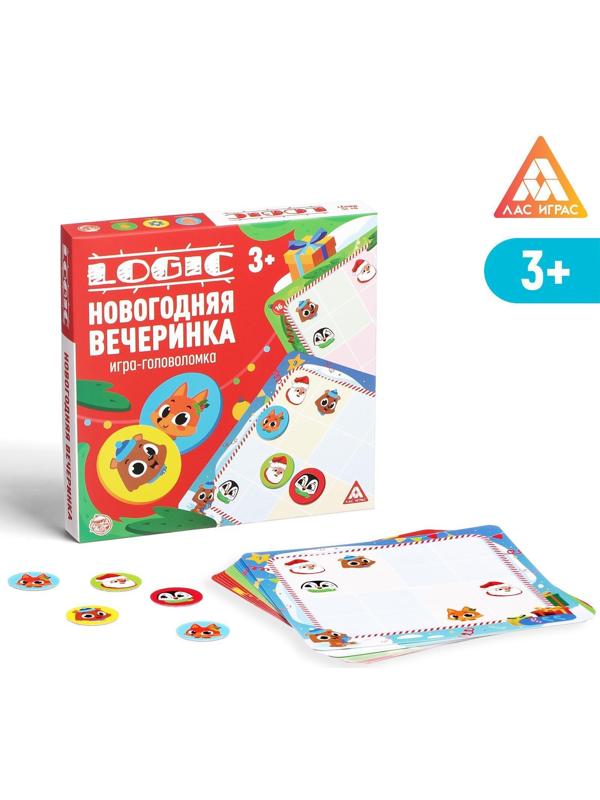 Игра-головоломка «Logic. Новогодняя вечеринка», 15 карт, 3+