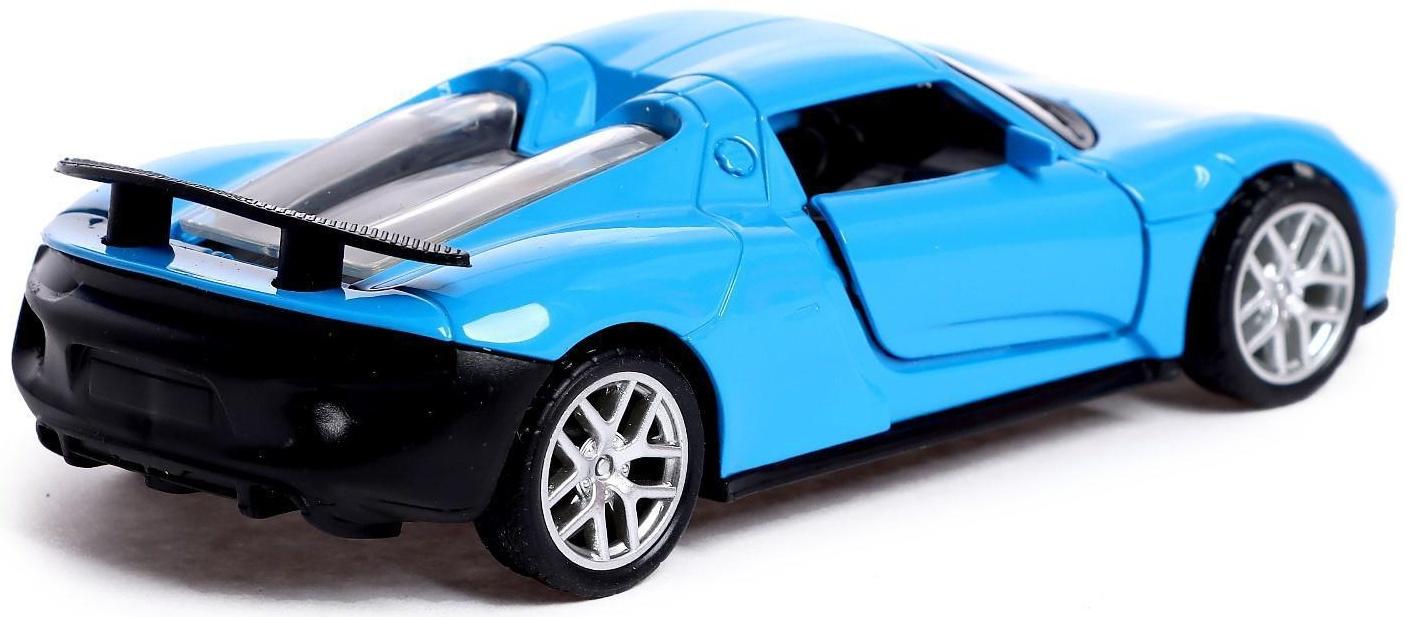 Машина металлическая «ГиперКар», 1:32, инерция, открываются двери, цвет синий