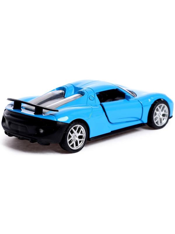Машина металлическая «ГиперКар», 1:32, инерция, открываются двери, цвет синий