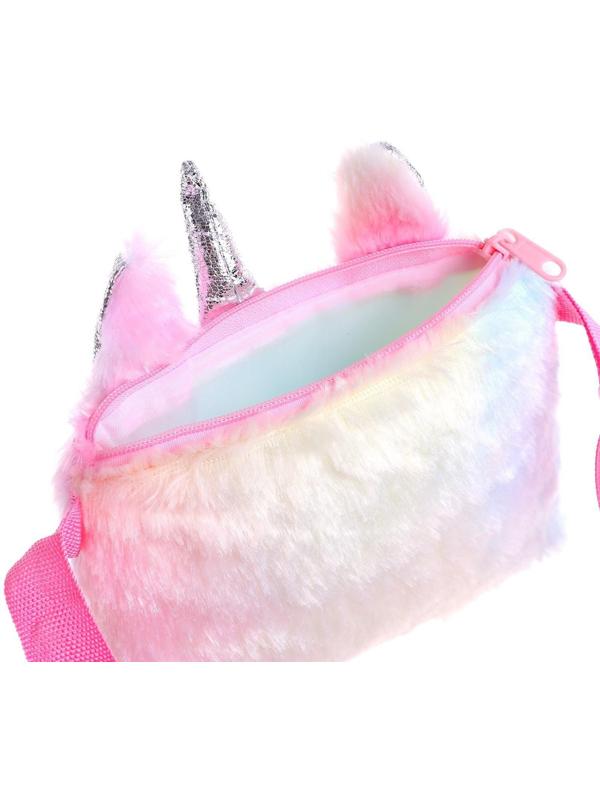 Сумка плюшевая «Единорог», 18*1*12 см, МИКС