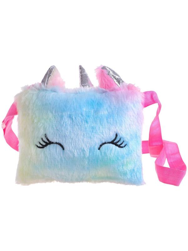 Сумка плюшевая «Единорог», 18*1*12 см, МИКС