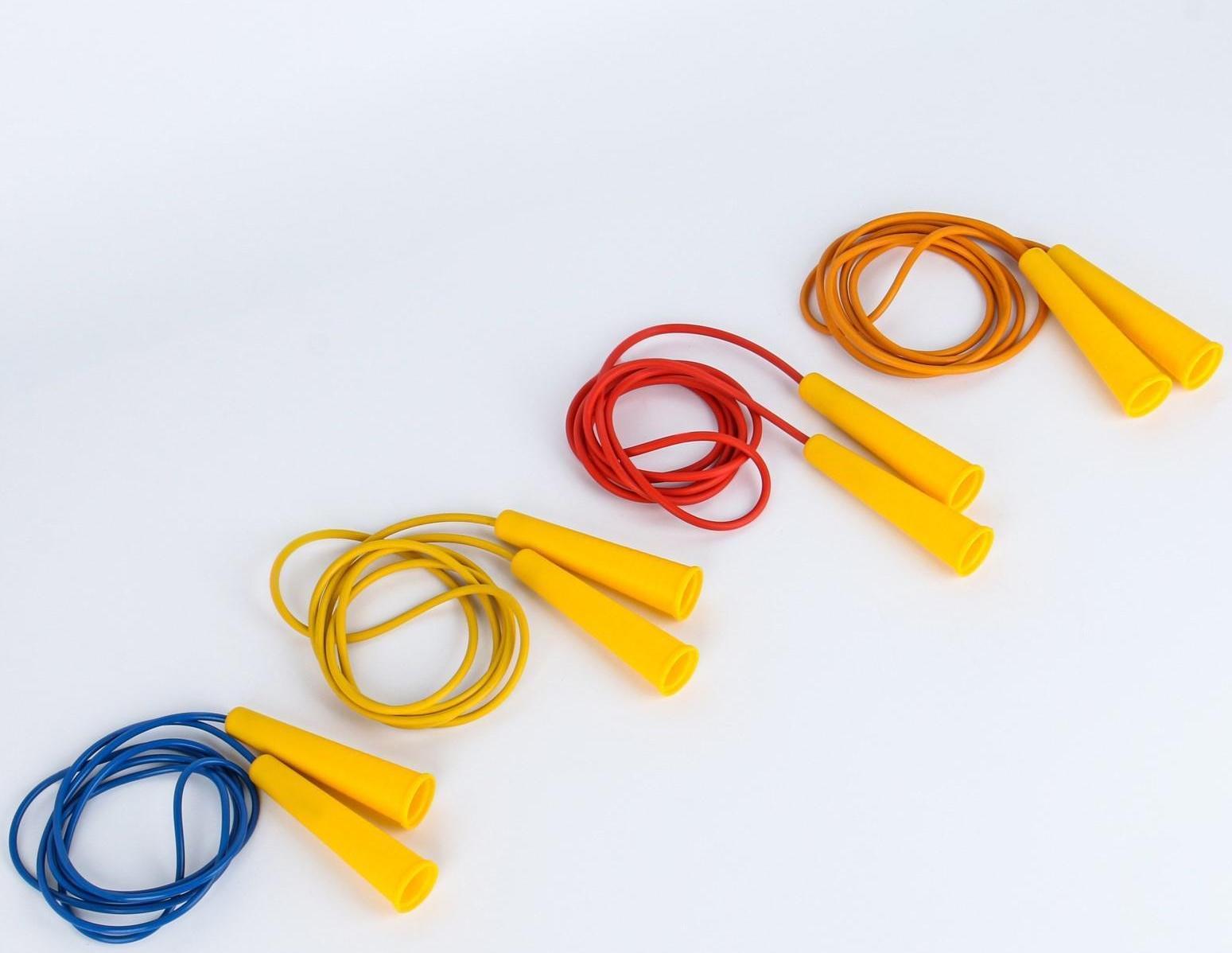 Скакалка 1.8 м, на рост 140-150 см, цветная, микс