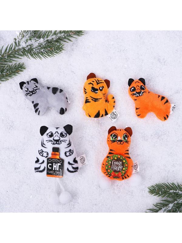 Мягкий магнит «Смешные тигрята», МИКС