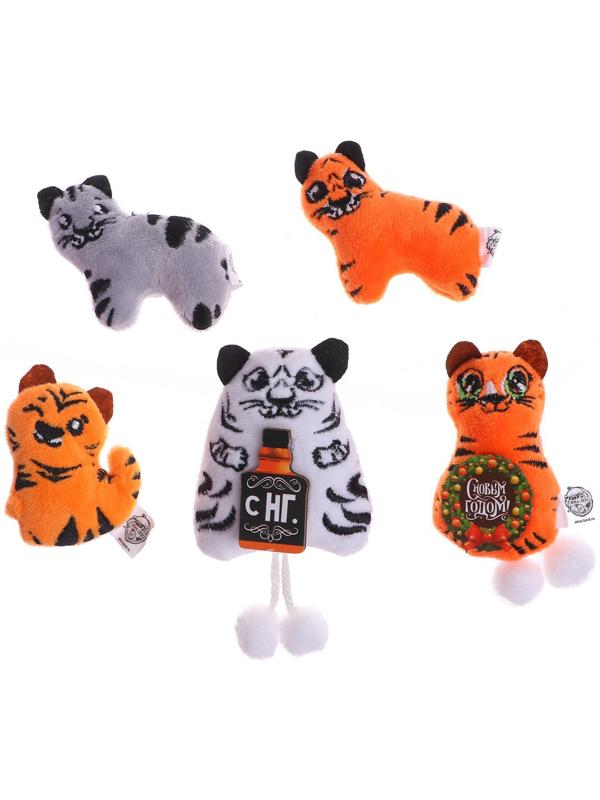 Мягкий магнит «Смешные тигрята», МИКС