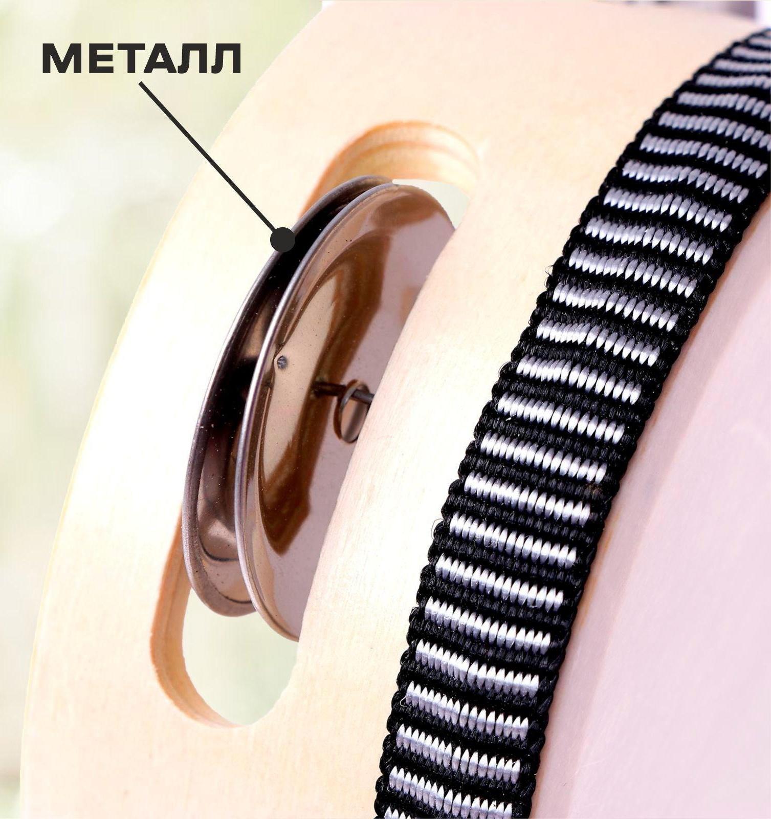 Бубен «Классика» 6 тарелок, 10×10×4,5 см