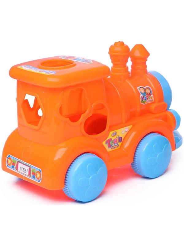 Каталка на верёвочке «Паровозик», МИКС