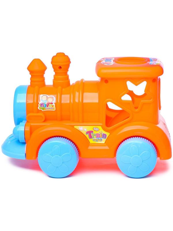 Каталка на верёвочке «Паровозик», МИКС