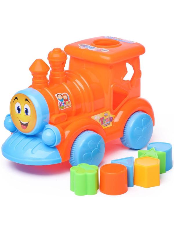 Каталка на верёвочке «Паровозик», МИКС