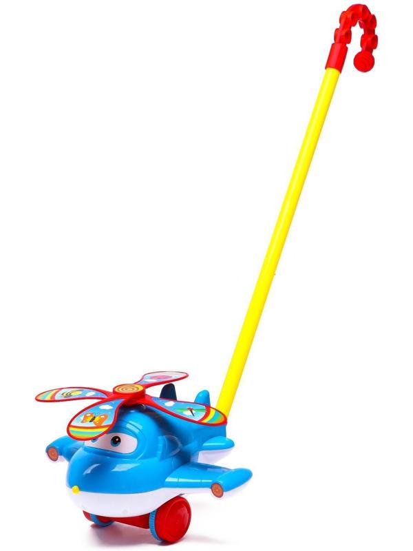 Каталка на палочке «Самолётик», цвета МИКС