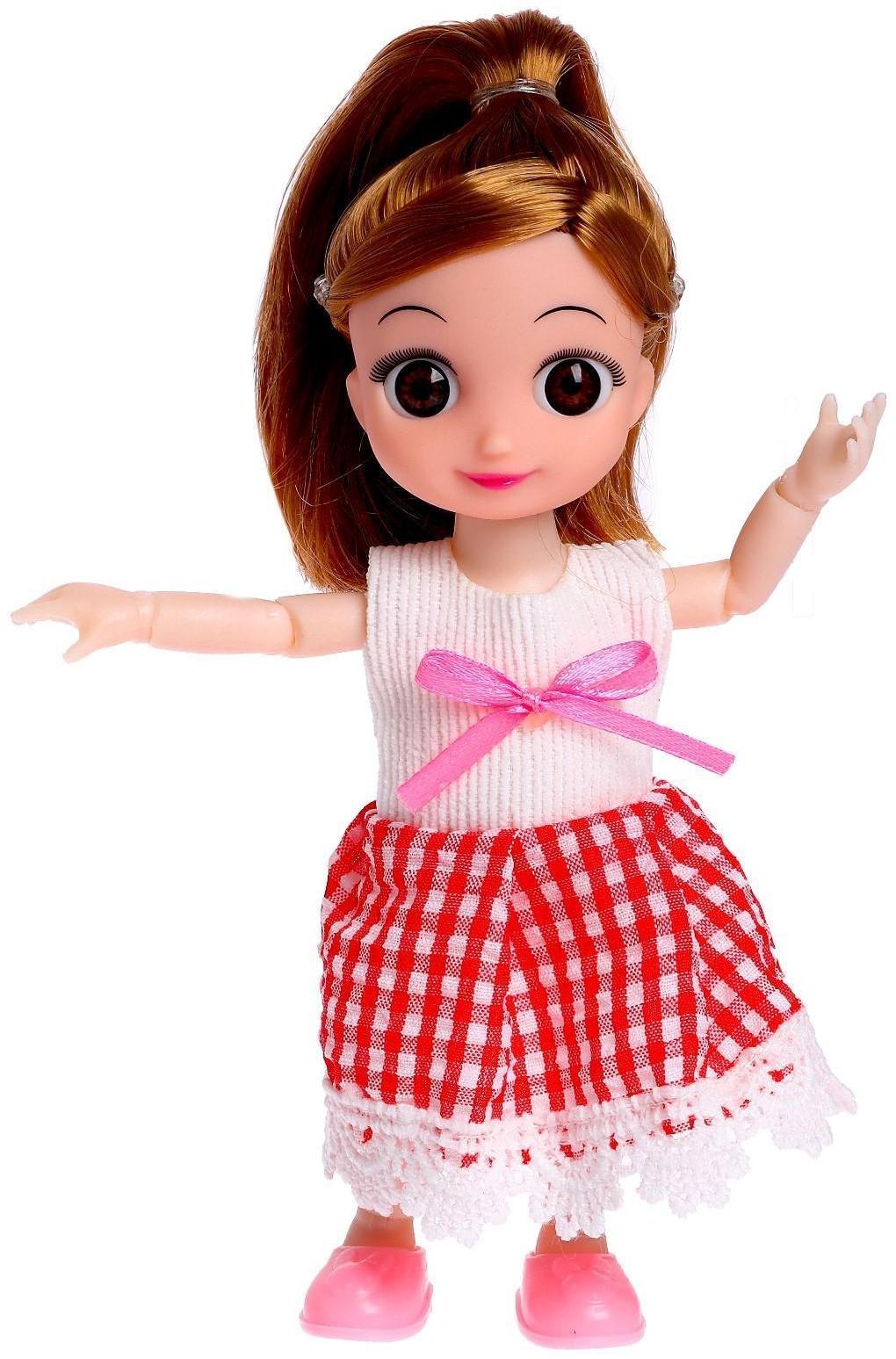 Кукла малышка шарнирная «Милана» с питомцем и аксессуарами