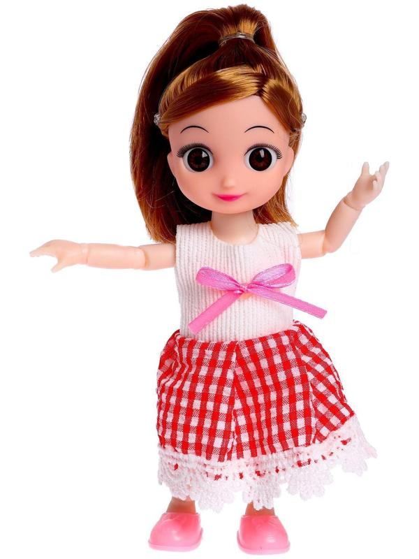 Кукла малышка шарнирная «Милана» с питомцем и аксессуарами