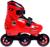 Набор роликовые коньки и защита Ferrari, р.29-32, цвет красный