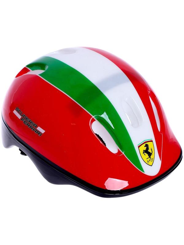 Набор роликовые коньки и защита Ferrari, р.29-32, цвет красный