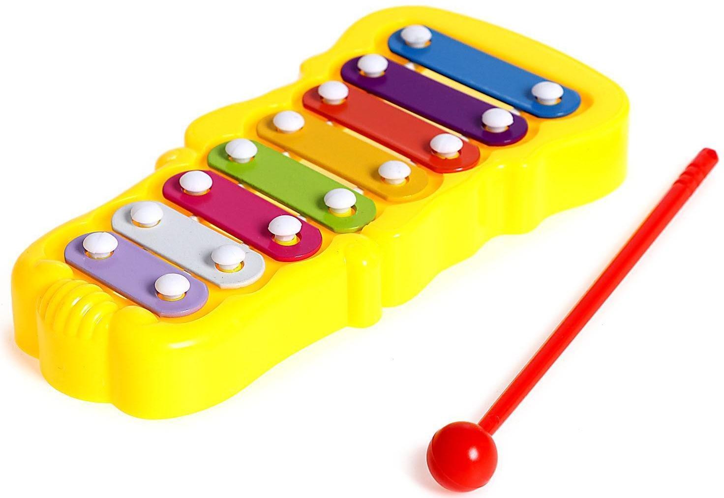 Игрушка музыкальная-металлофон «Звонкий», цвета МИКС