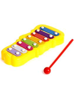 Игрушка музыкальная-металлофон «Звонкий», цвета МИКС