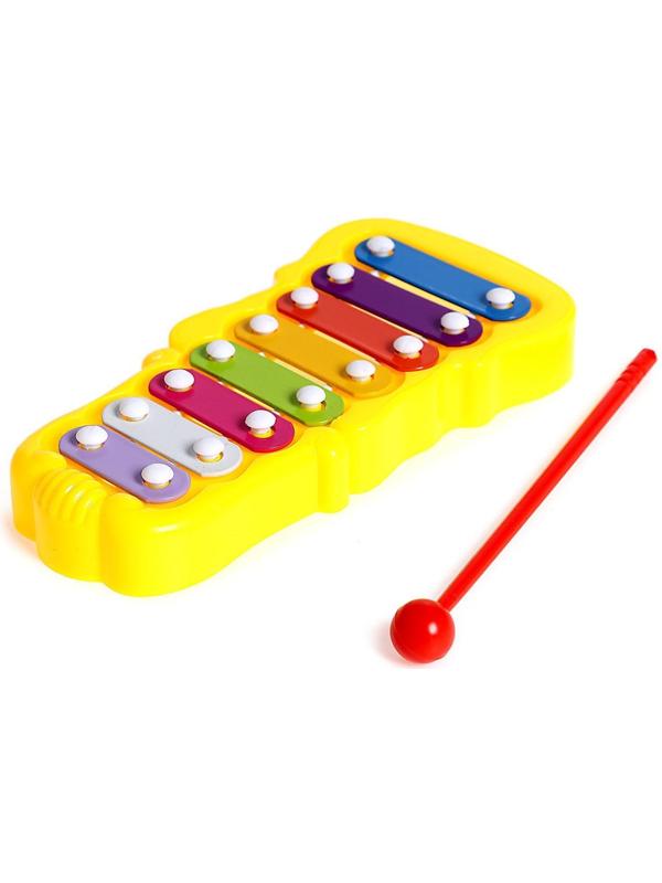 Игрушка музыкальная-металлофон «Звонкий», цвета МИКС
