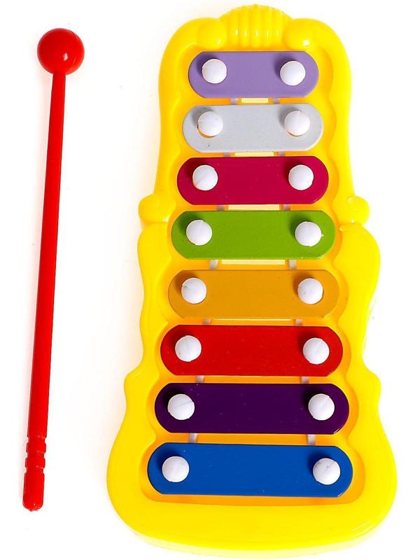 Игрушка музыкальная-металлофон «Звонкий», цвета МИКС