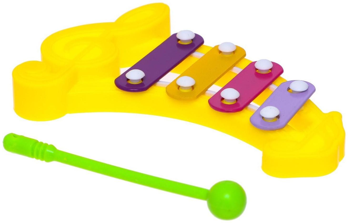 Игрушка музыкальная-металлофон «Нотка», цвета МИКС