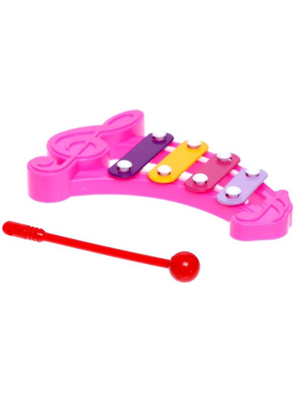 Игрушка музыкальная-металлофон «Нотка», цвета МИКС