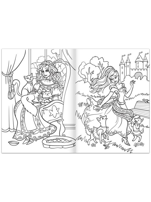 Большая раскраска «Для девочек», 68 стр., формат А4