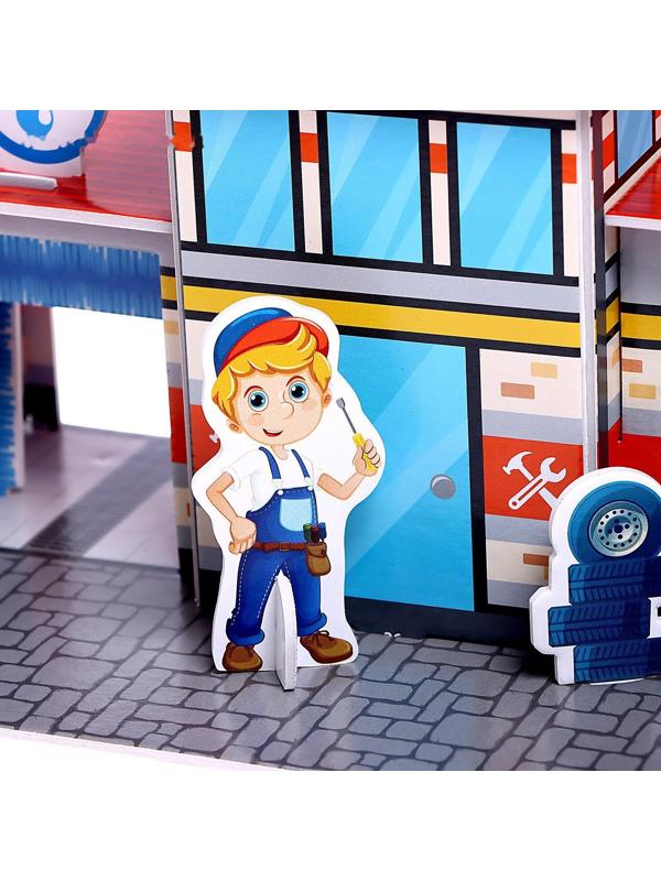 3D конструктор «Автосервис», 22 детали