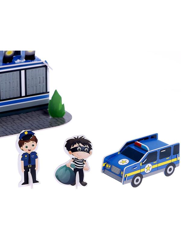 3D конструктор «Полицейский участок», 22 детали