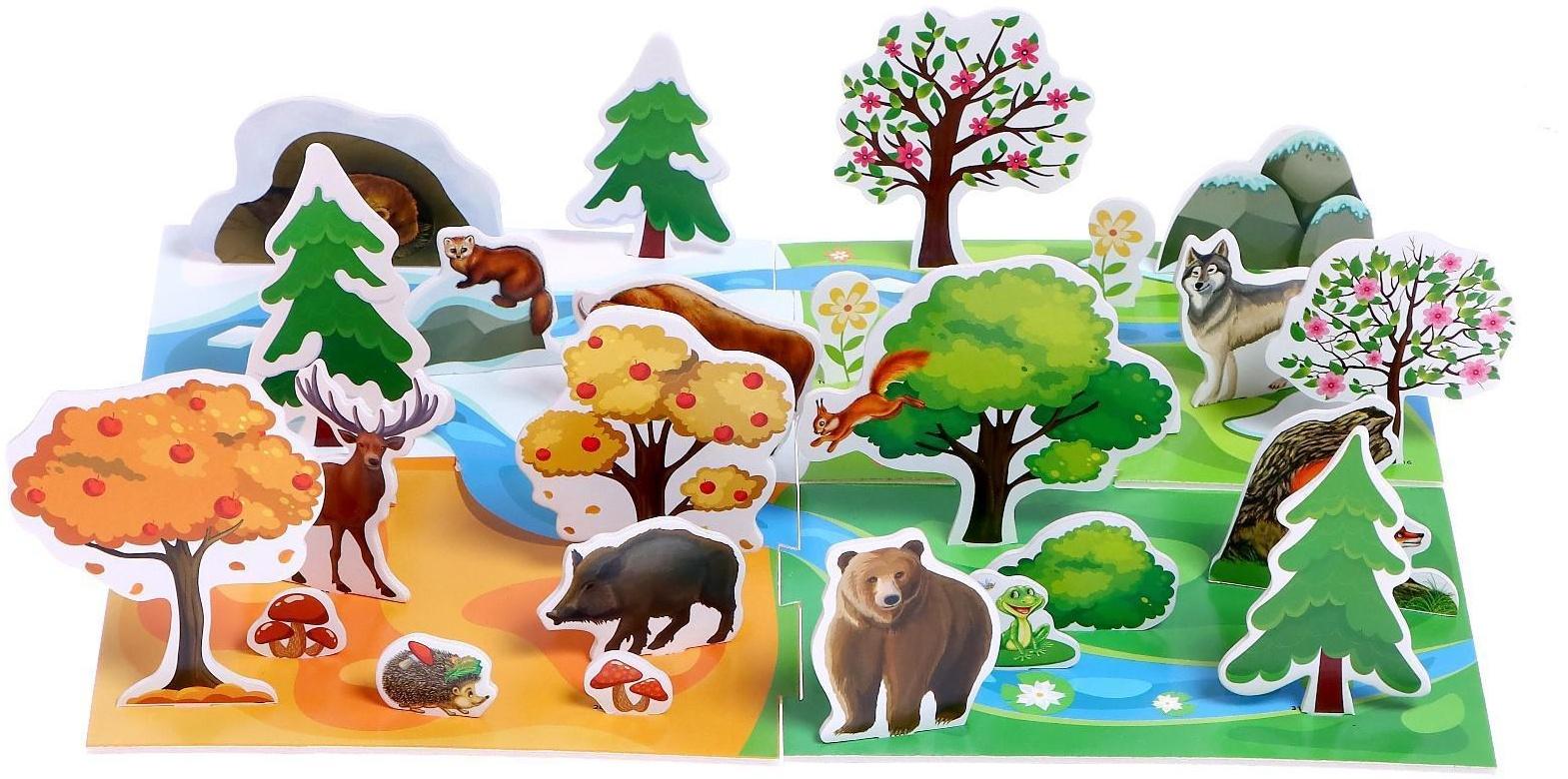 3D конструктор «Сезоны года», 31 деталь