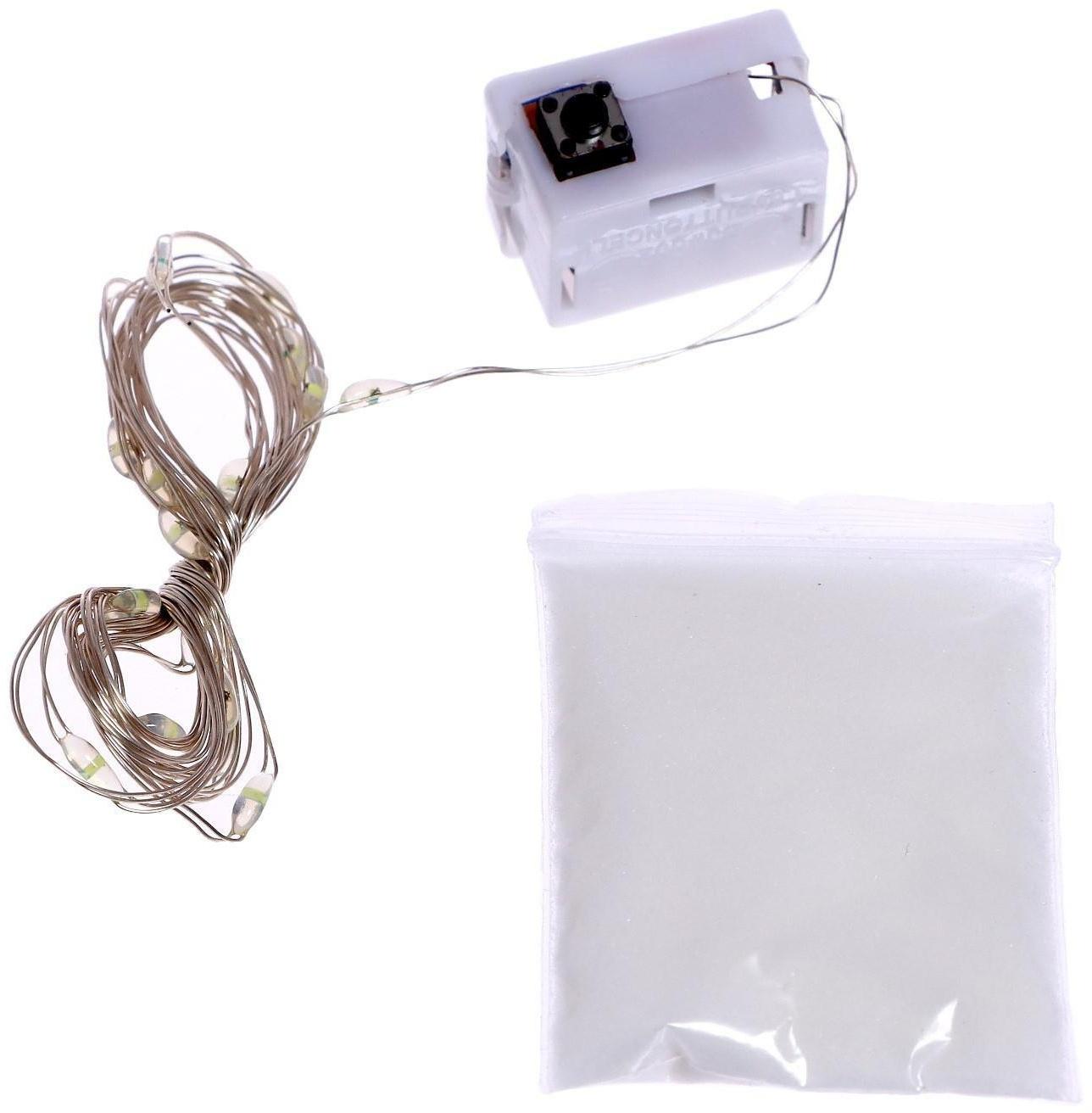 Набор для опытов «Новогодняя гирлянда», елочка и дед мороз