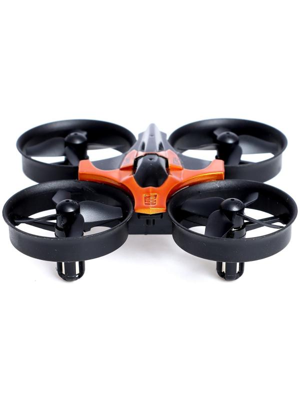 Квадрокоптер радиоуправляемый Flashdrone, работает от аккумулятора, цвет оранжевый